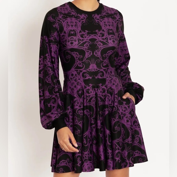 Blackmilk “PLUM BATH BISHOP SKATER DRESS” Size Large L NWT - Picture 14 of 15